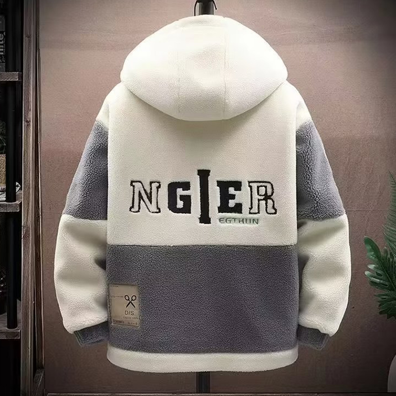 Winter Clothing Uae - 2025 Men's Lamb Wool Jacket Autumn