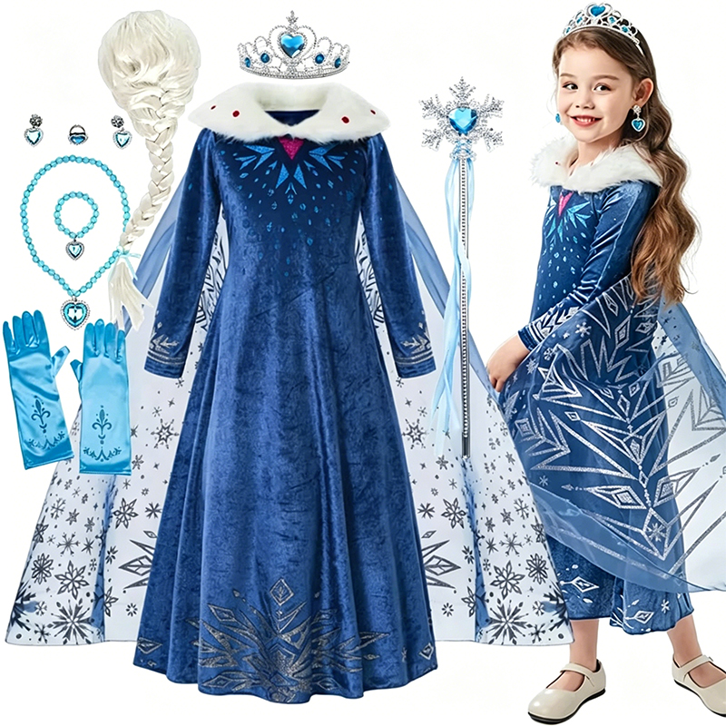 Winter Clothing Cute - Frozen Elsa Snow Queen Winter Long