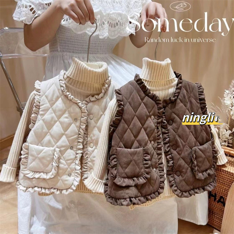Winter Clothing Toddler - Girls Autumn Vest Children Fleece Thickened