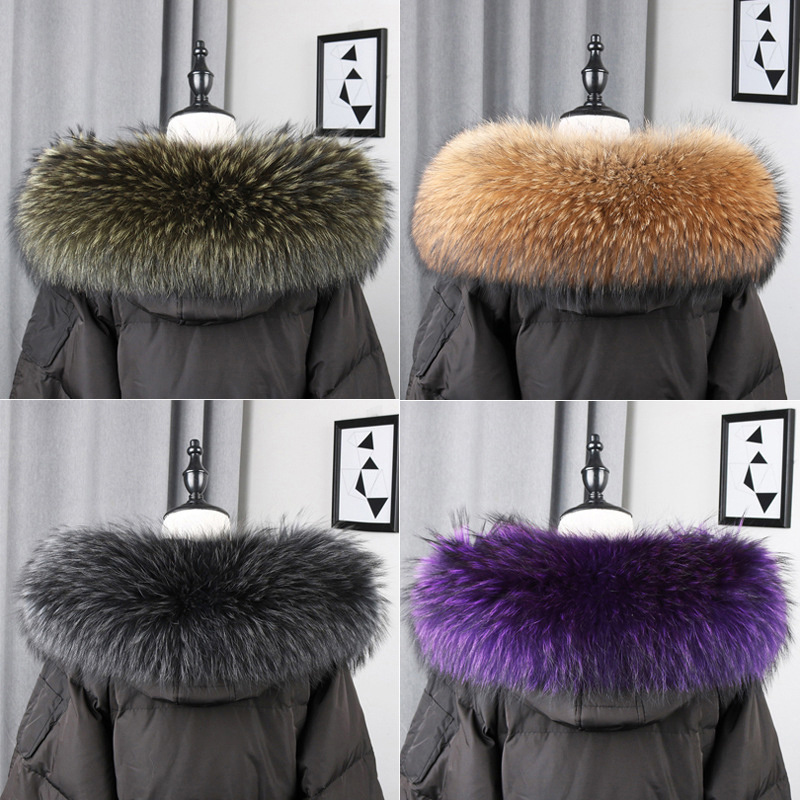 Winter Clothing Clearance Sale - 100% Real Fur Collar Coat Winter
