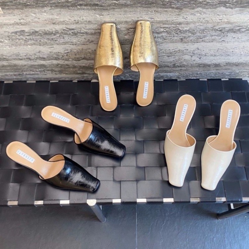 Winter Clothing Clearance Sale - New Style Square Toe Slippers Women
