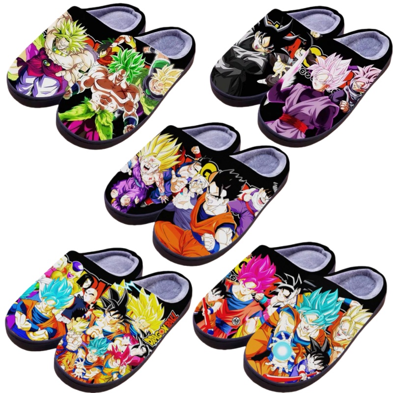 Winter Clothing Cute - Anime Dragon Ball Plush Slippers Goku