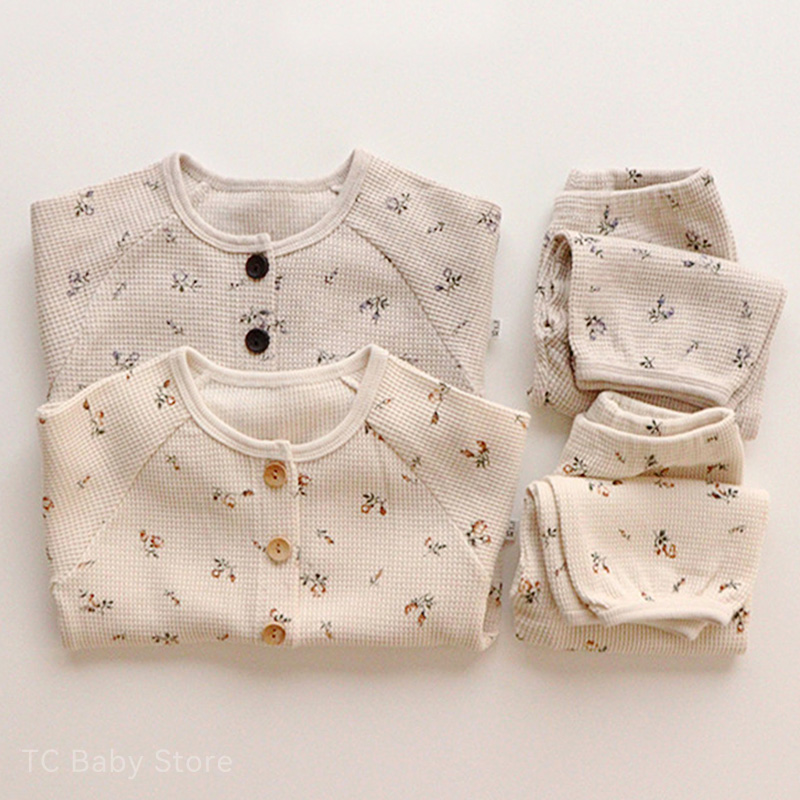 Winter Clothing Activity - Baby Pajamas Floral Solid Color New