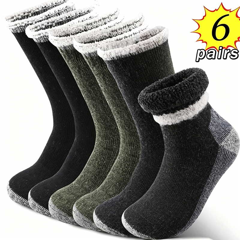 Thermal Sock Merino - 6 Pairs Merino Men's Wool Hiking
