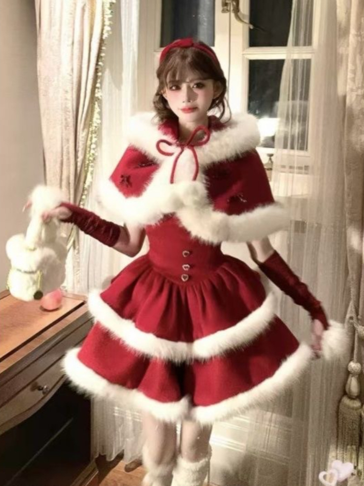 Winter Sweet Lolita Christmas  - Winter Clothing Cute บทวิจารณ์และราคา