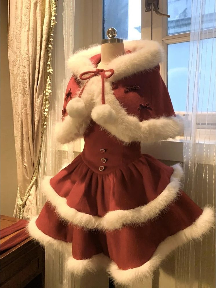 Winter Sweet Lolita Christmas  - Winter Clothing Cute บทวิจารณ์และราคา