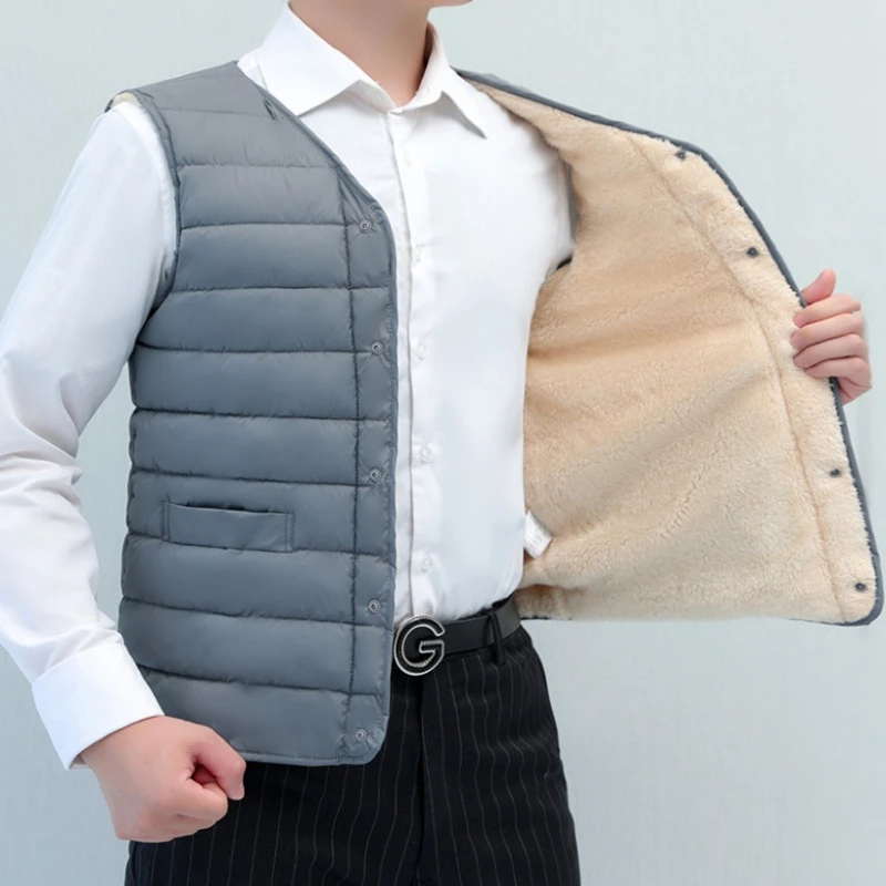 Plus Size Men's Winter Vest Th - Winter Clothing Activity บทวิจารณ์และราคา