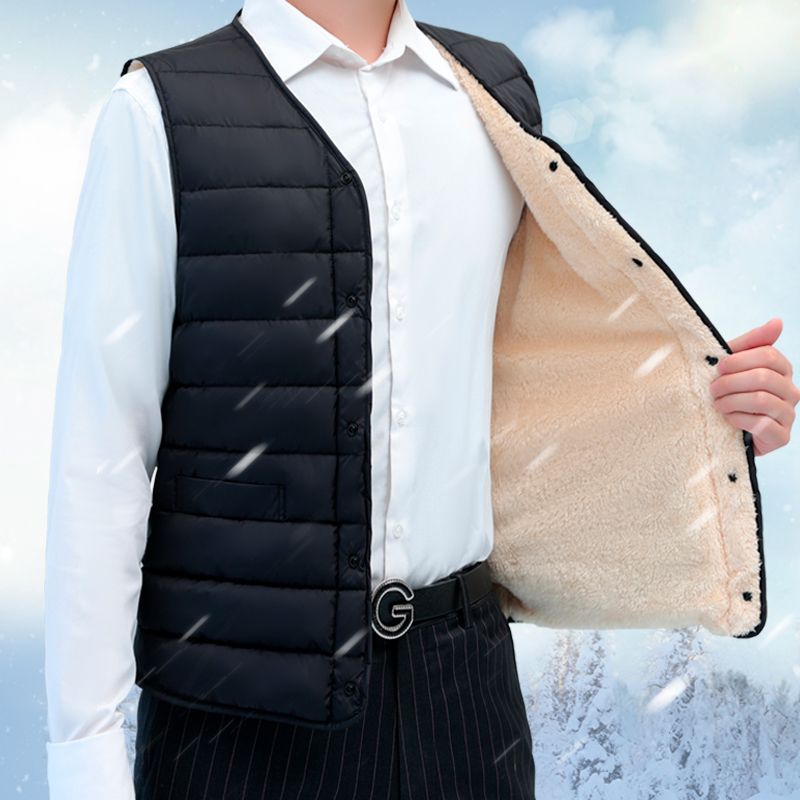 Plus Size Men's Winter Vest Th - Winter Clothing Activity บทวิจารณ์และราคา
