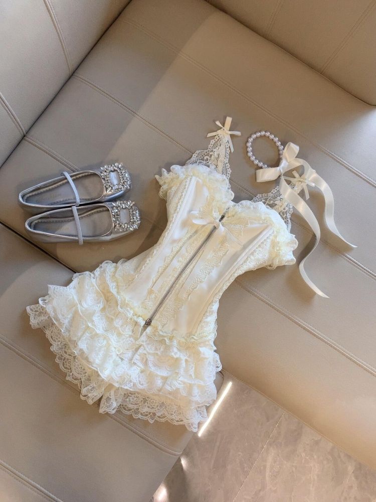 Cute Desire Lace Bustier Top H - Winter Clothing Cute บทวิจารณ์และราคา
