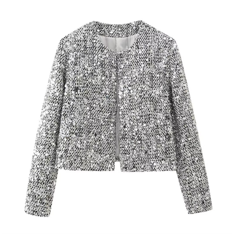 Party Club chic shiny Blazer s - Winter Clothing Dress Up บทวิจารณ์และราคา