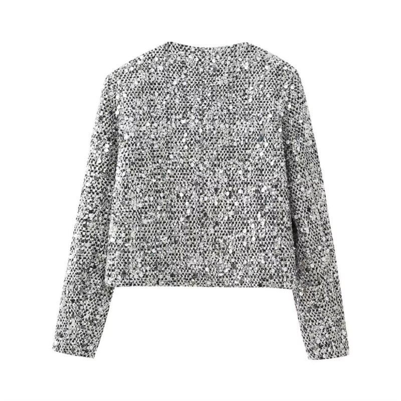 Party Club chic shiny Blazer s - Winter Clothing Dress Up บทวิจารณ์และราคา