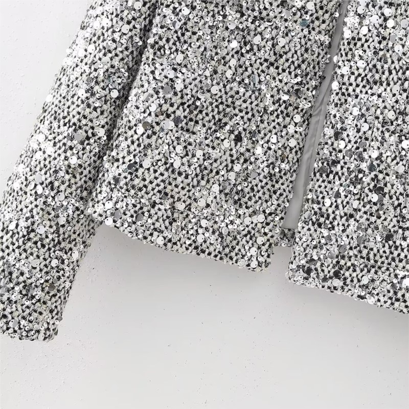 Party Club chic shiny Blazer s - Winter Clothing Dress Up บทวิจารณ์และราคา