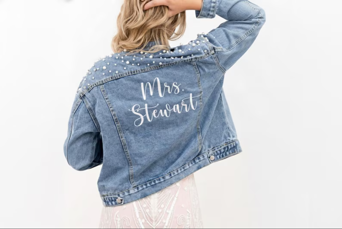 Custom Embroidered Bride Denim - Winter Clothing Clearance Sale บทวิจารณ์และราคา