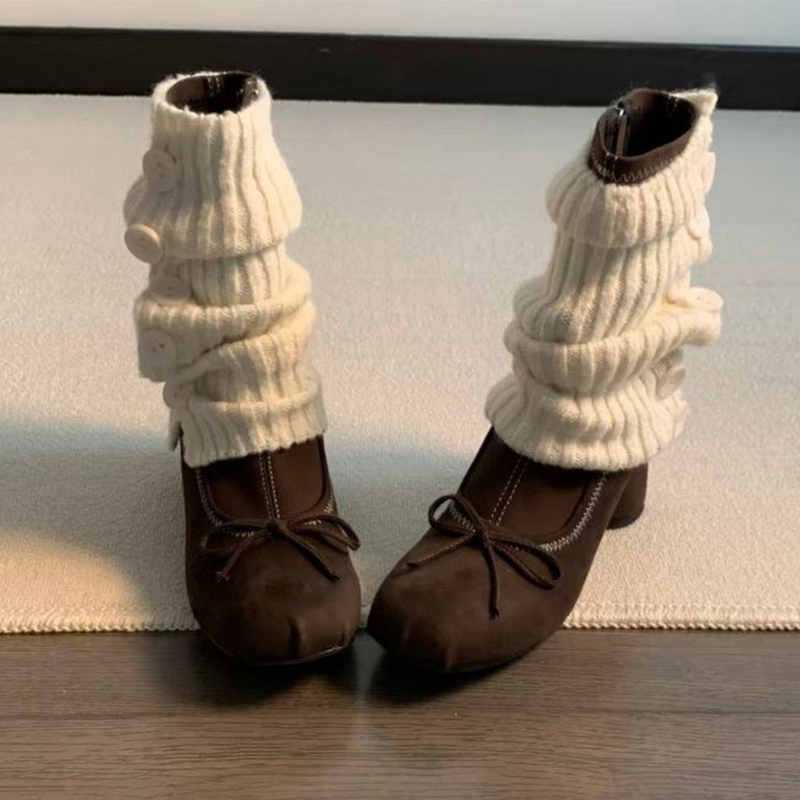 Bow High Heels Women Boots New - Winter Clothing Clearance Sale บทวิจารณ์และราคา