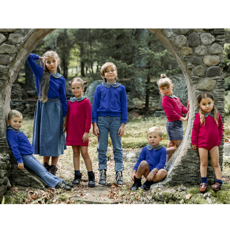 Ali Plus Aw25 Denim Collar Swe - Winter Clothing Baby บทวิจารณ์และราคา