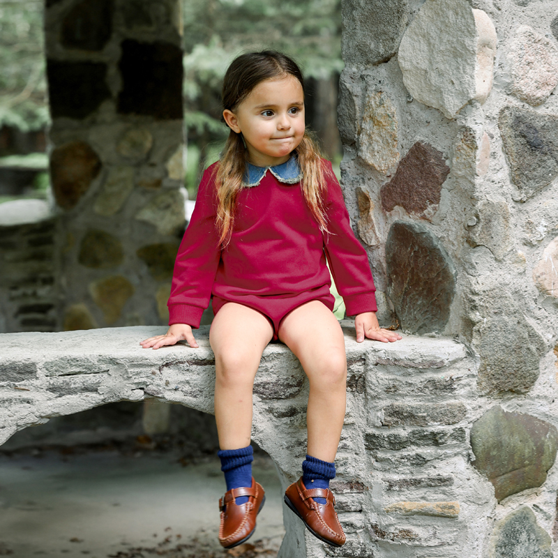 Ali Plus Aw25 Denim Collar Swe - Winter Clothing Baby บทวิจารณ์และราคา