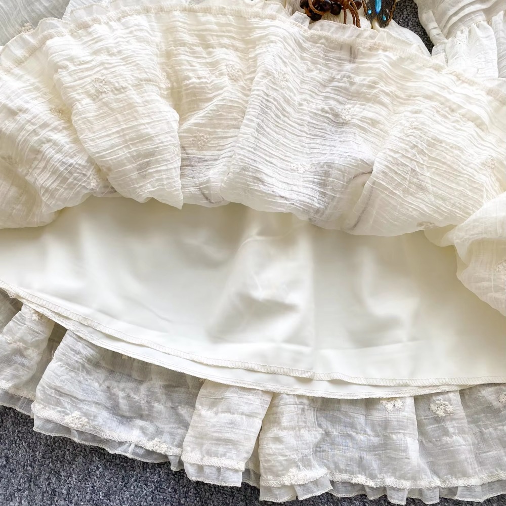 Sweet Embroidered O-neck Lace- - Winter Clothing Dress Up บทวิจารณ์และราคา
