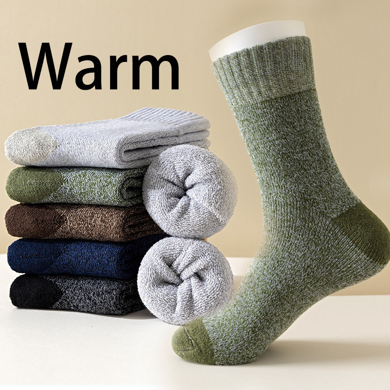 5 Pairs Merino Wool Socks For  - Thermal Sock Merino บทวิจารณ์และราคา