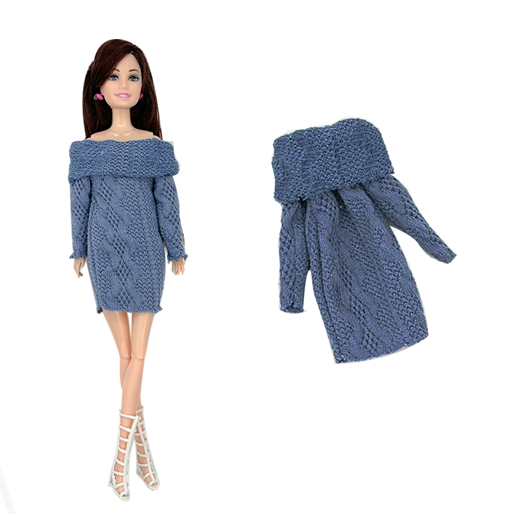4PCS Fashion Sweater Dresses f - Winter Clothing Dress Up บทวิจารณ์และราคา