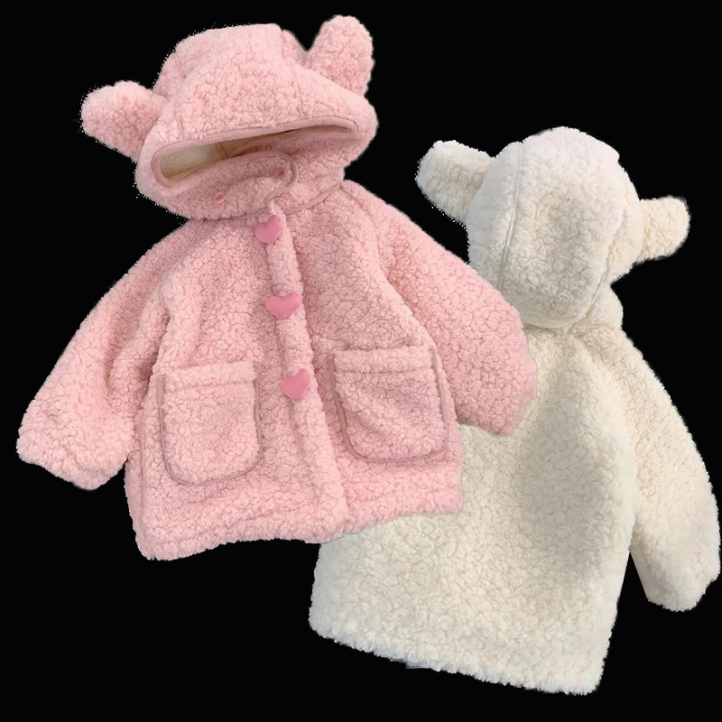 Thickened Fleece Girls Coats C - Winter Clothing Activities For Toddlers บทวิจารณ์และราคา