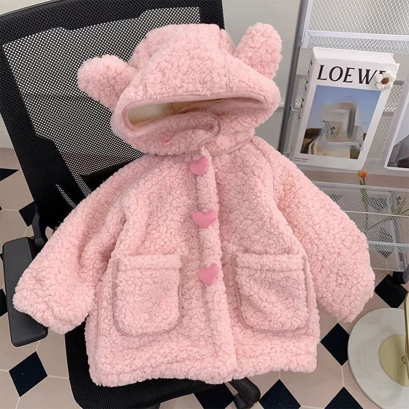 Thickened Fleece Girls Coats C - Winter Clothing Activities For Toddlers บทวิจารณ์และราคา