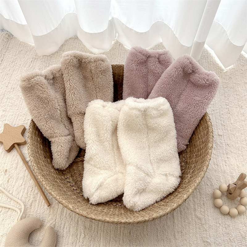 Warm Winter Baby Socks Coral F - Winter Clothing Toddler บทวิจารณ์และราคา
