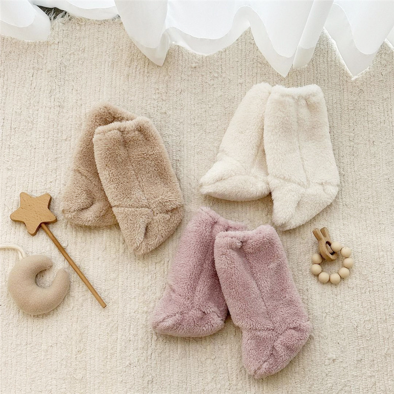 Warm Winter Baby Socks Coral F - Winter Clothing Toddler บทวิจารณ์และราคา