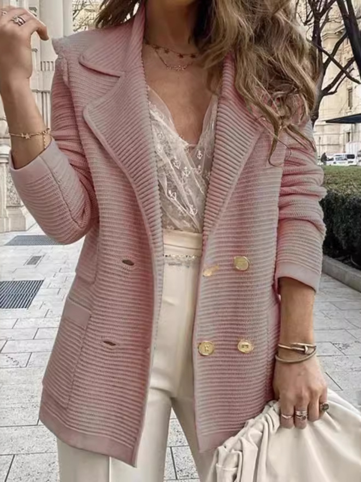 Chic Texture Long Sleeve Short - Winter Clothing Brand บทวิจารณ์และราคา