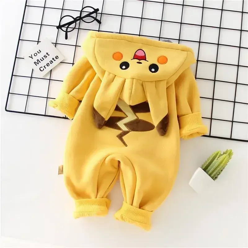 New Cute Cartoon Pokemon Pikac - Winter Clothing Baby บทวิจารณ์และราคา