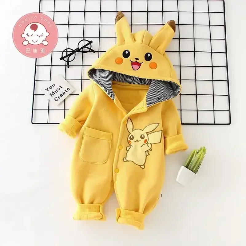 New Cute Cartoon Pokemon Pikac - Winter Clothing Baby บทวิจารณ์และราคา