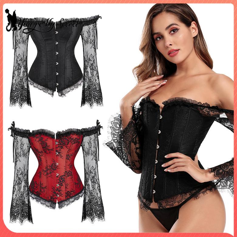 Gothic Long Sleeved Corset Wom - Winter Clothing Dress Up บทวิจารณ์และราคา