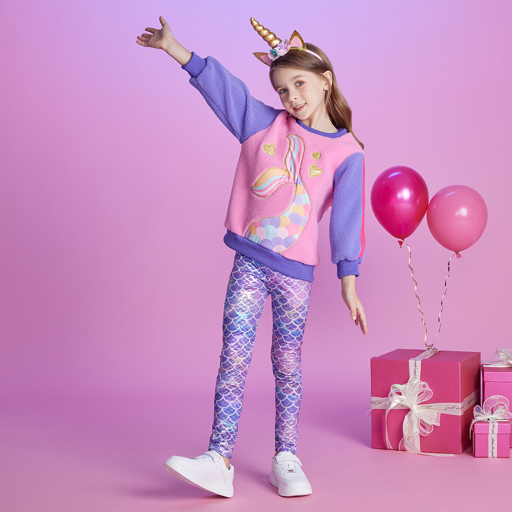DXTON Girls Sweatshirts Polar  - Winter Clothing Toddler บทวิจารณ์และราคา