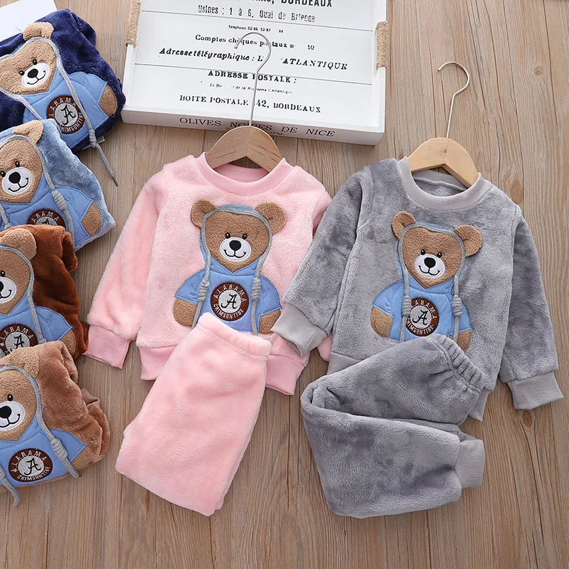 Children's Clothing Sets Bear  - Winter Clothing Activities For Toddlers บทวิจารณ์และราคา