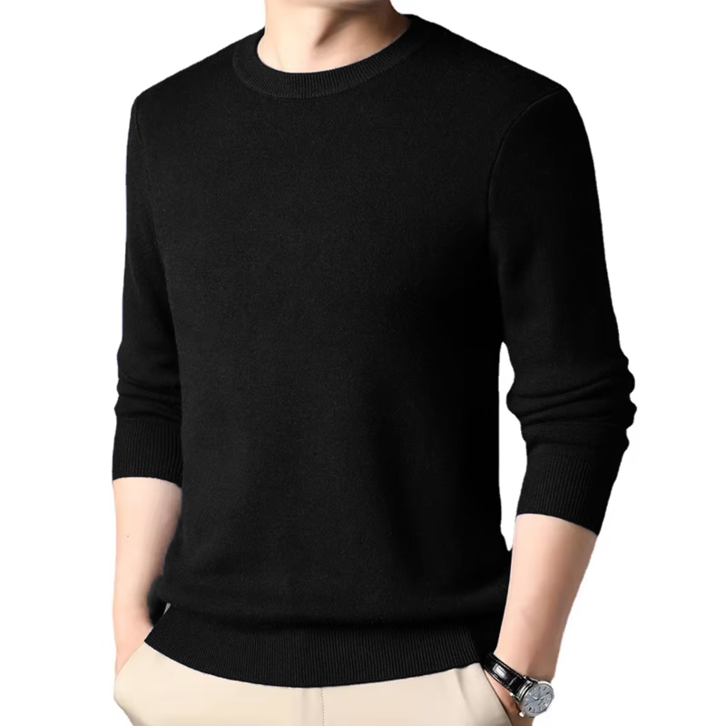 Men's Solid Color Knitted Pull - Winter Clothing Uae บทวิจารณ์และราคา