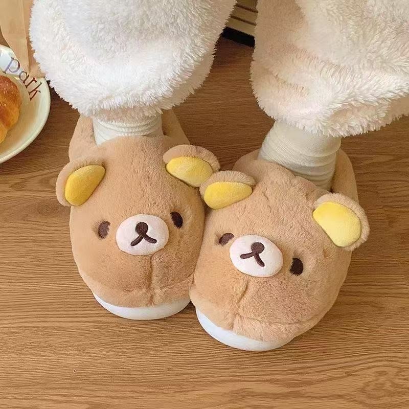 Rilakkuma Cotton Slippers Unis - Winter Clothing Cute บทวิจารณ์และราคา