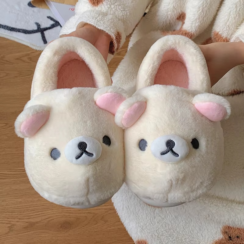 Rilakkuma Cotton Slippers Unis - Winter Clothing Cute บทวิจารณ์และราคา