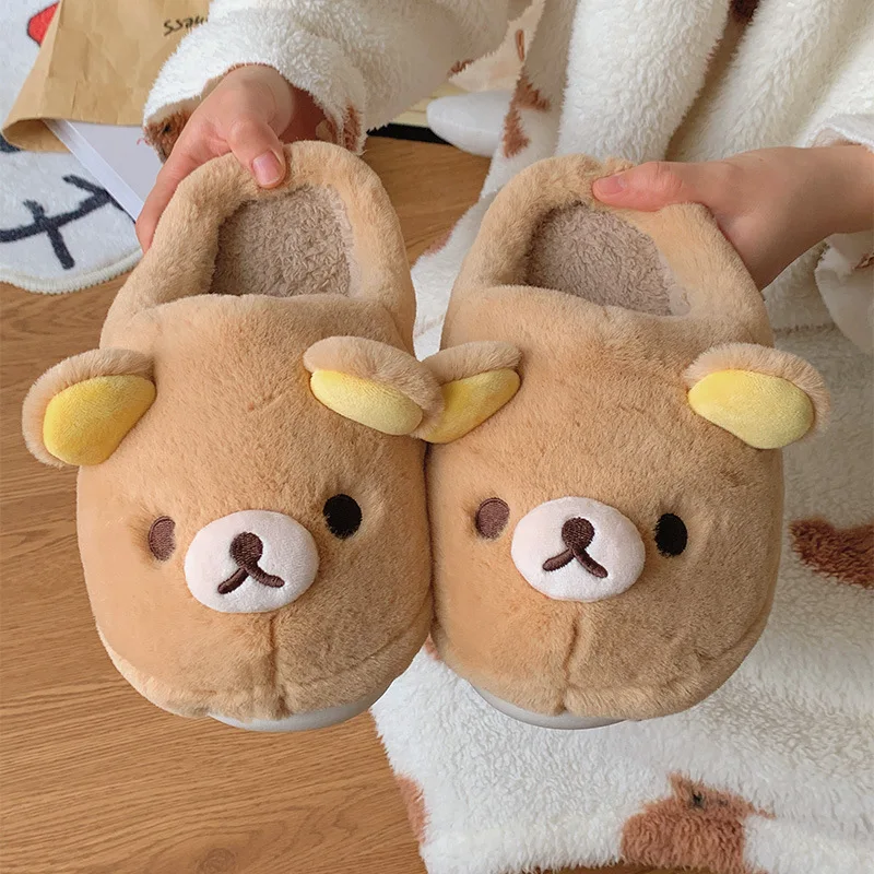 Rilakkuma Cotton Slippers Unis - Winter Clothing Cute บทวิจารณ์และราคา