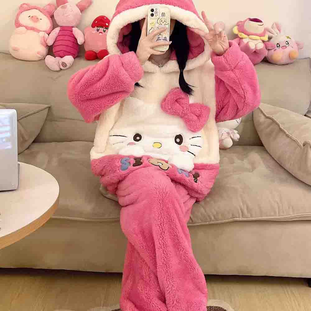 Hello Kitties Kuromi Women's C - Winter Clothing Cute บทวิจารณ์และราคา