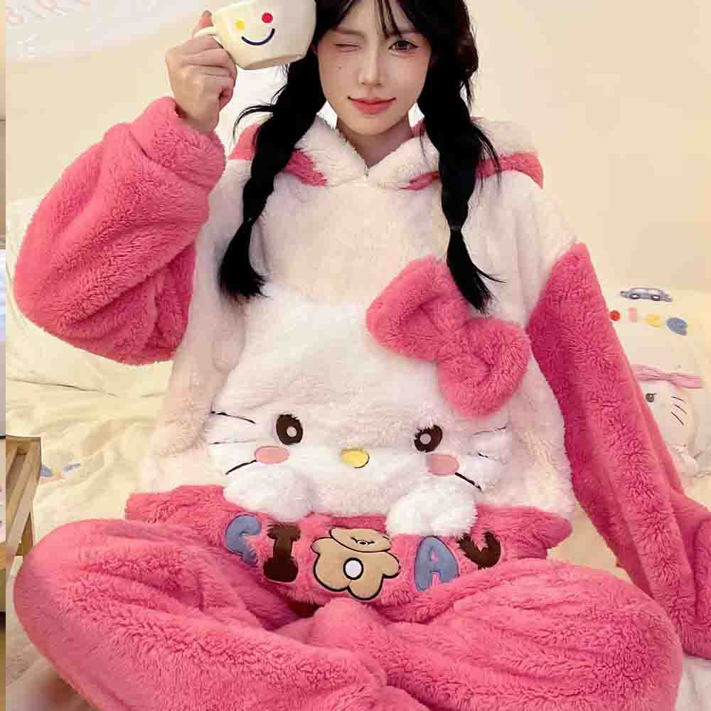 Hello Kitties Kuromi Women's C - Winter Clothing Cute บทวิจารณ์และราคา