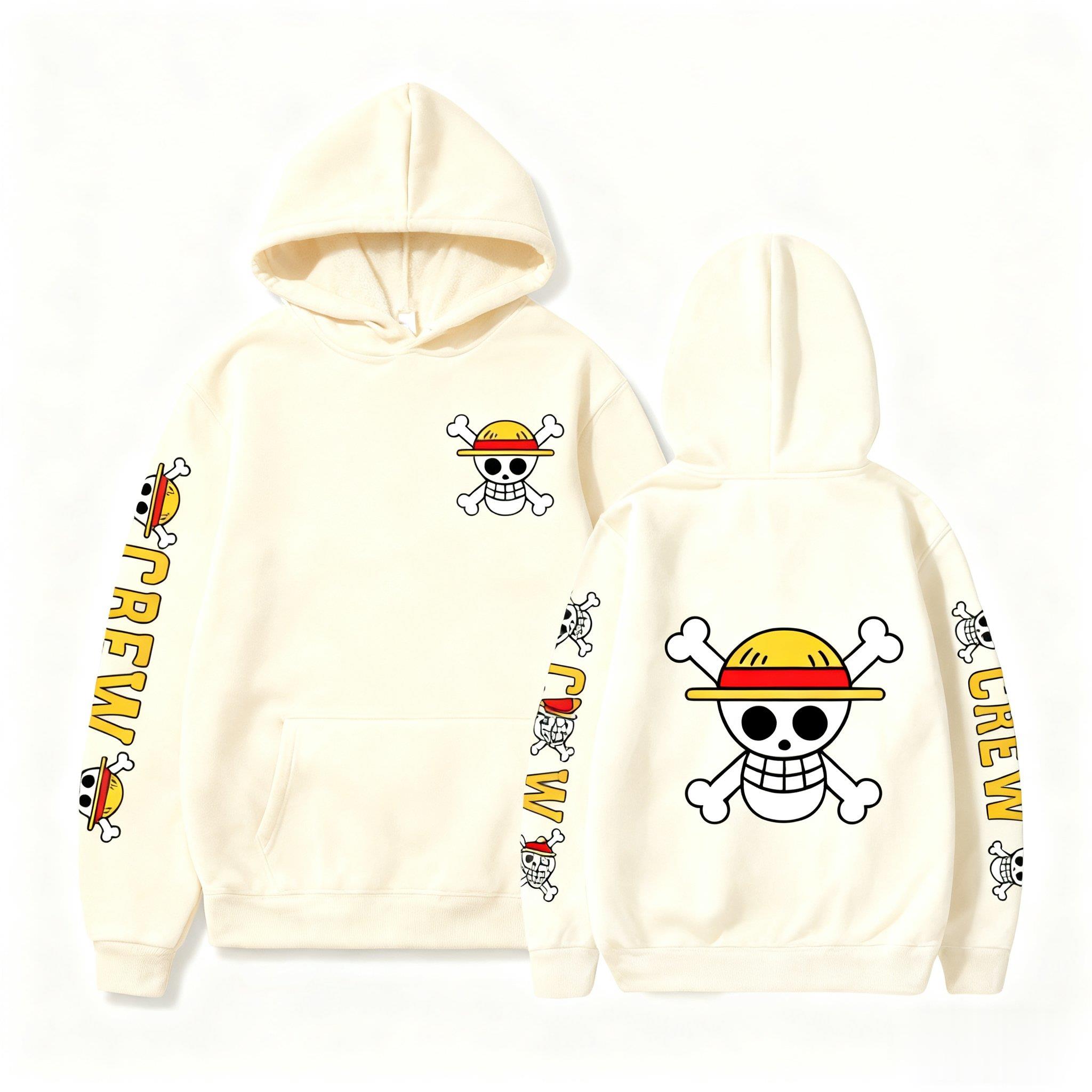 One Piece Skull Print Hoodie M - Winter Clothing Uae บทวิจารณ์และราคา