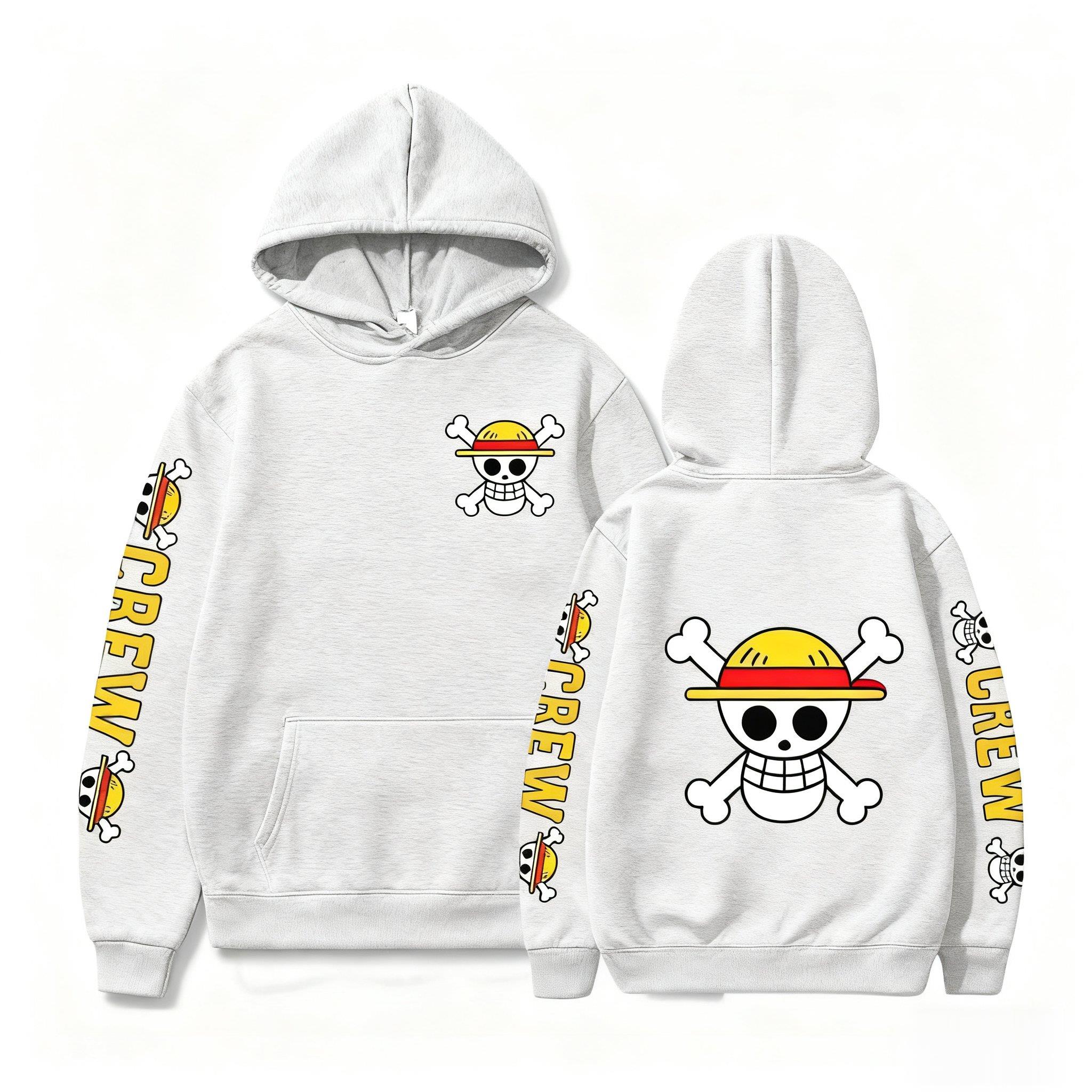 One Piece Skull Print Hoodie M - Winter Clothing Uae บทวิจารณ์และราคา