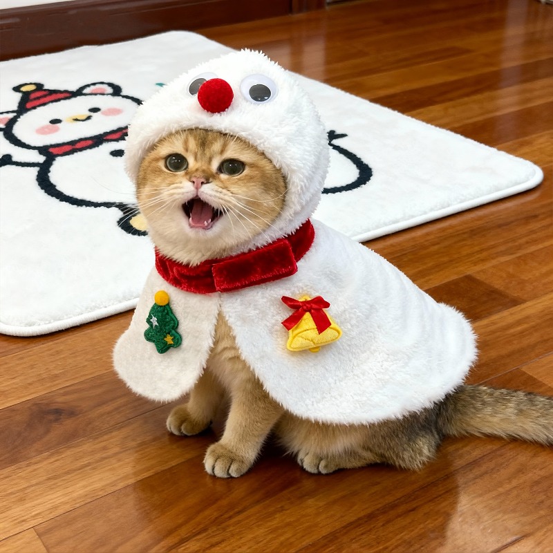 Cat Christmas Cloak Winter Pet - Winter Clothing Dress Up บทวิจารณ์และราคา
