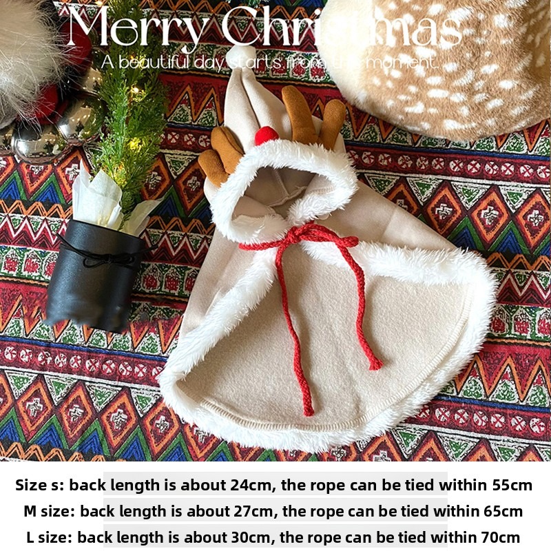 Cat Christmas Cloak Winter Pet - Winter Clothing Dress Up บทวิจารณ์และราคา