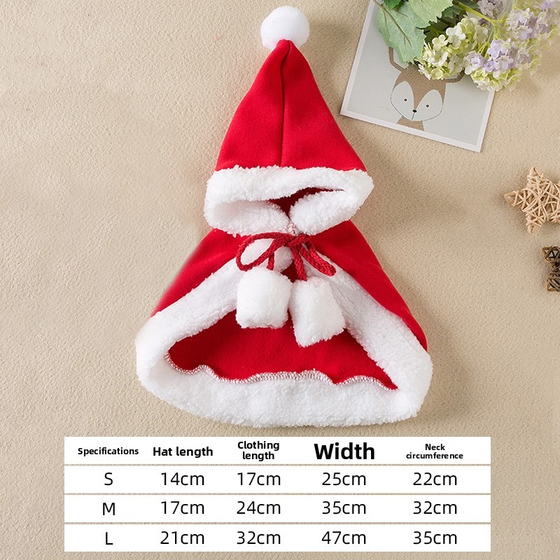 Cat Christmas Cloak Winter Pet - Winter Clothing Dress Up บทวิจารณ์และราคา