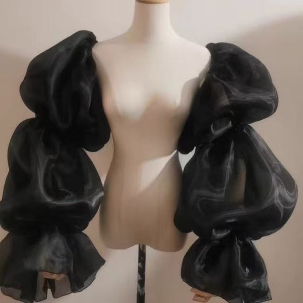 Elegant Puffy Wedding Arm Slee - Winter Clothing Clearance Sale บทวิจารณ์และราคา
