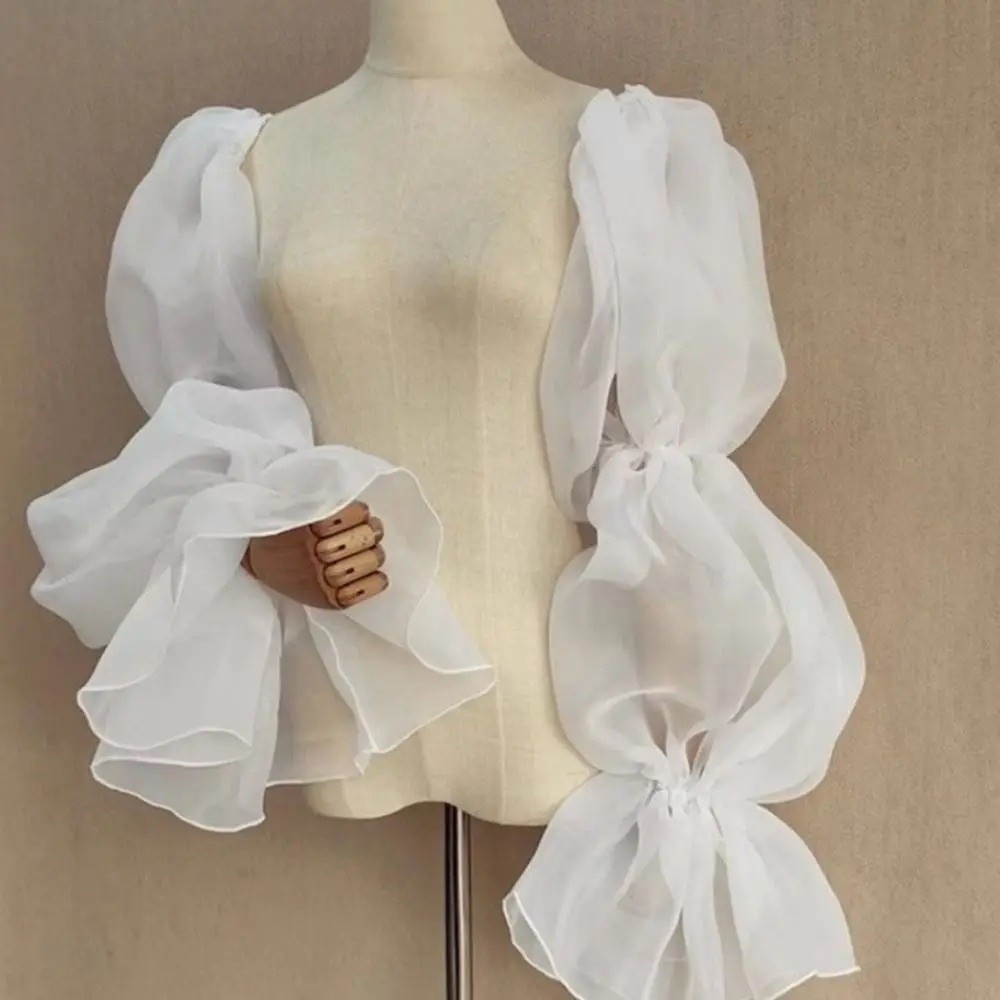 Elegant Puffy Wedding Arm Slee - Winter Clothing Clearance Sale บทวิจารณ์และราคา