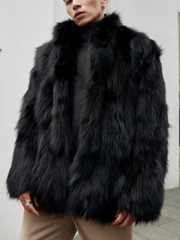 Furry Stand Collar Oversized T - Winter Clothing Uae บทวิจารณ์และราคา