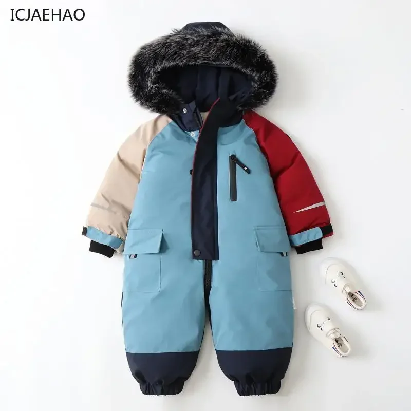 2025 Children Jumpsuits Thick  - Winter Clothing Baby บทวิจารณ์และราคา