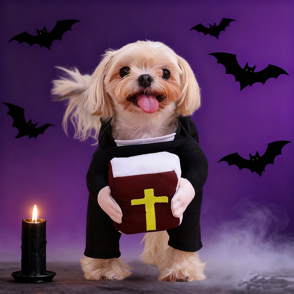 Funny Halloween Pet Dog Cospla - Winter Clothing Dress Up บทวิจารณ์และราคา