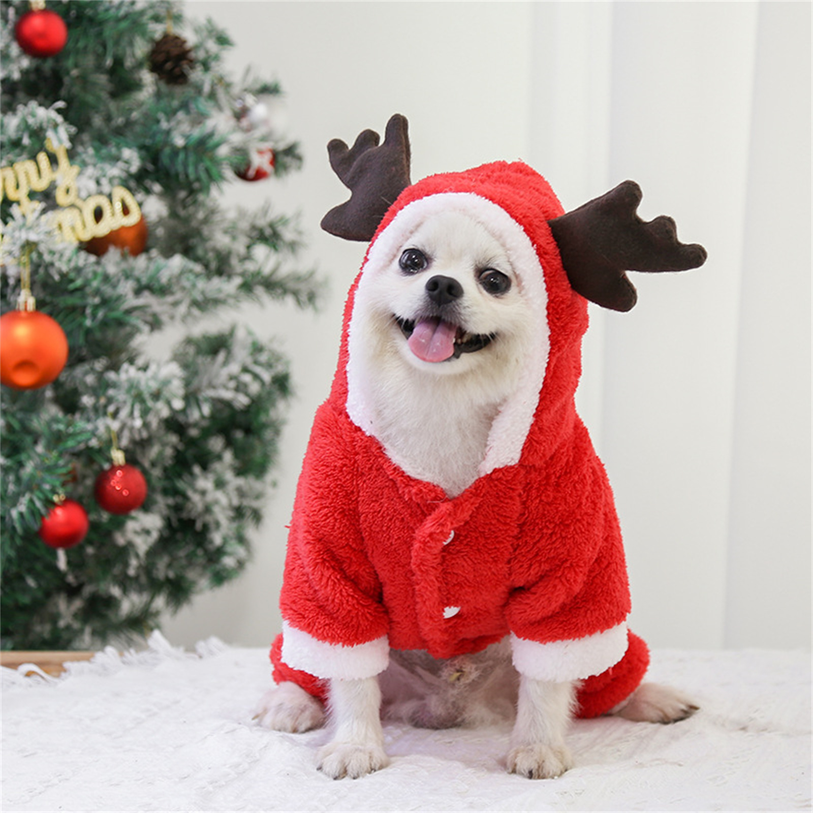 Christmas Dog Clothes Pet Clot - Winter Clothing Dress Up บทวิจารณ์และราคา